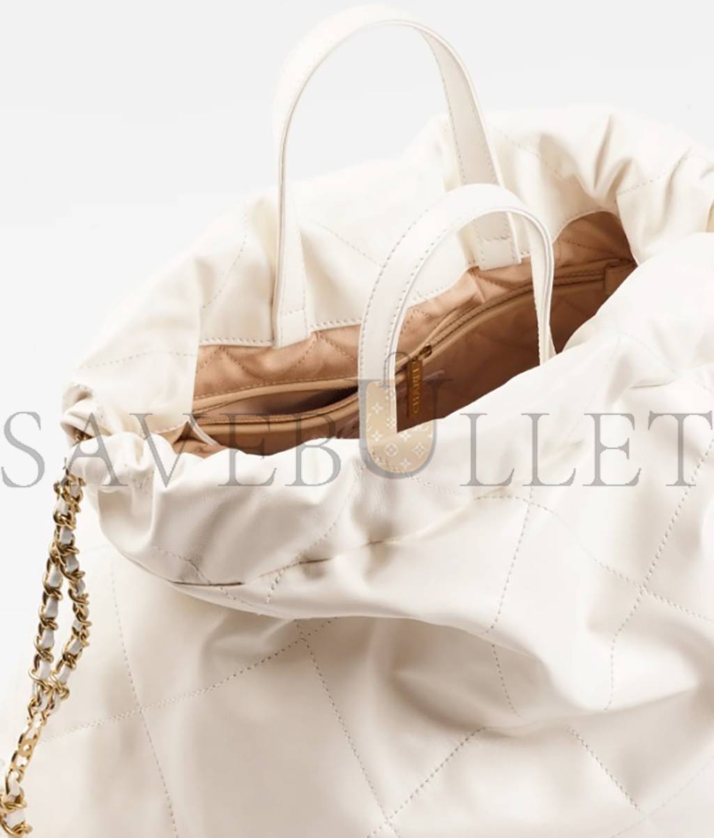 Ch*el 22 backpack gold hardware as3313 b08037 10601 (48*45*10cm)